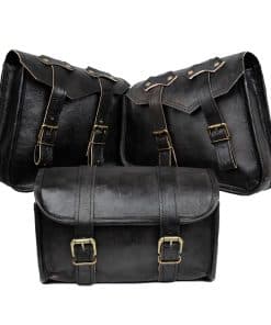 EXPORT 12 Alforjas de Motocicleta de Cuero, Doble