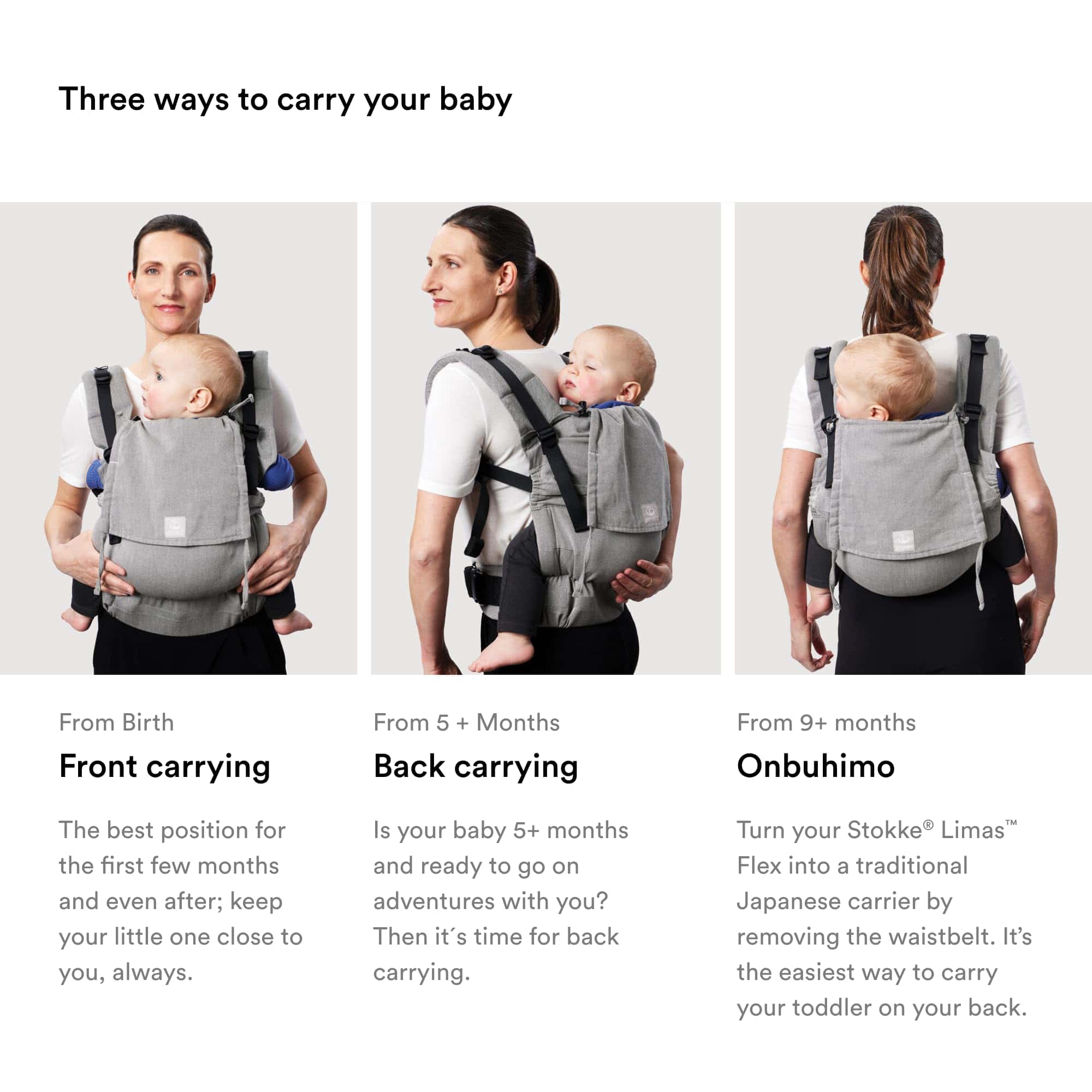 Stokke Limas Carrier Flex, Leopard Lilac (OCS) - Portabebés - Imagen 5