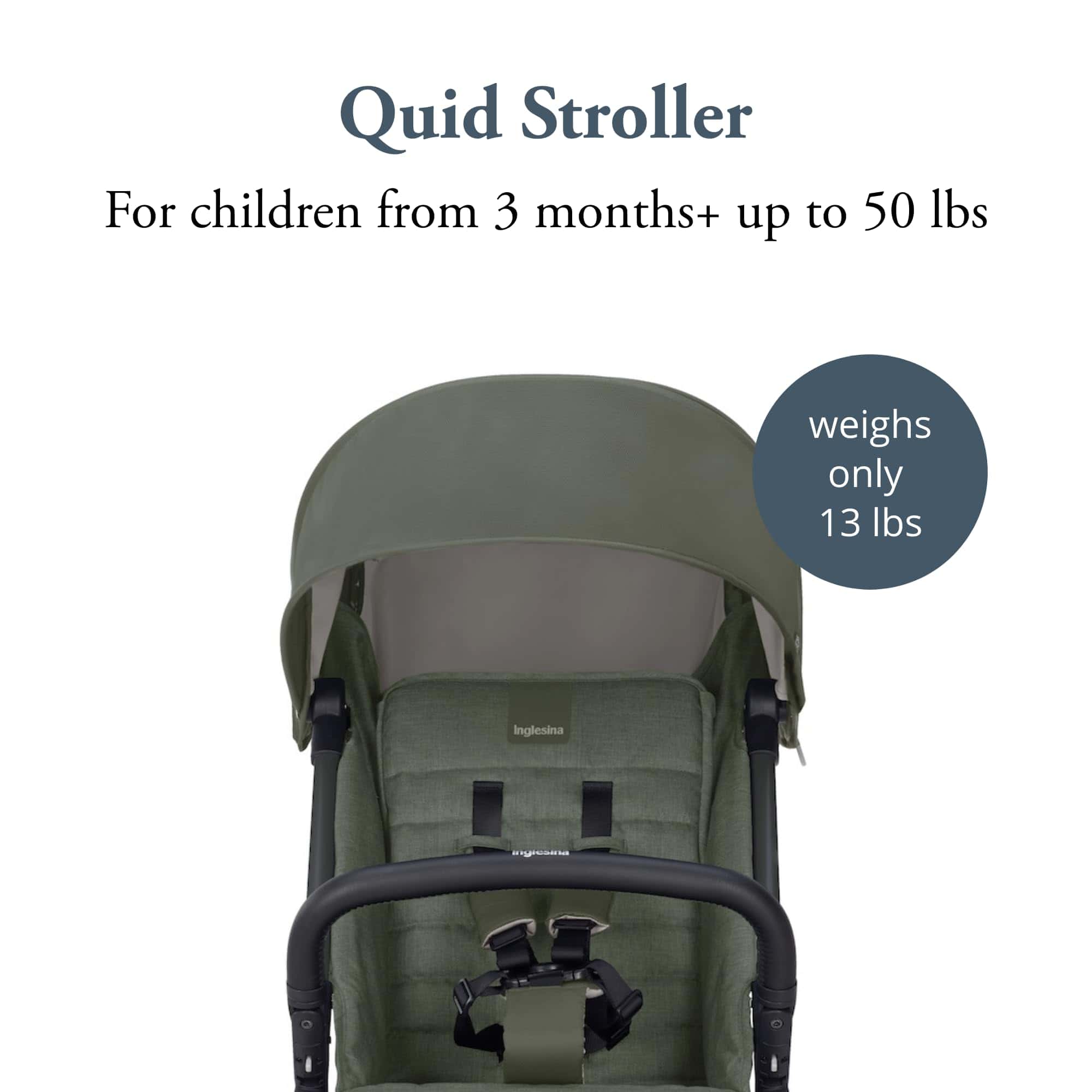 Coche de Bebé Inglesina Quid - Verde Cocodrilo - Cochecito - Imagen 3