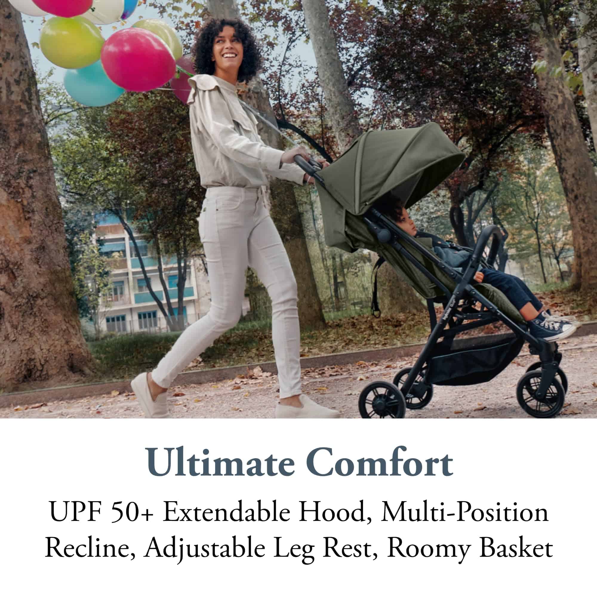 Coche de Bebé Inglesina Quid - Verde Cocodrilo - Cochecito - Imagen 5