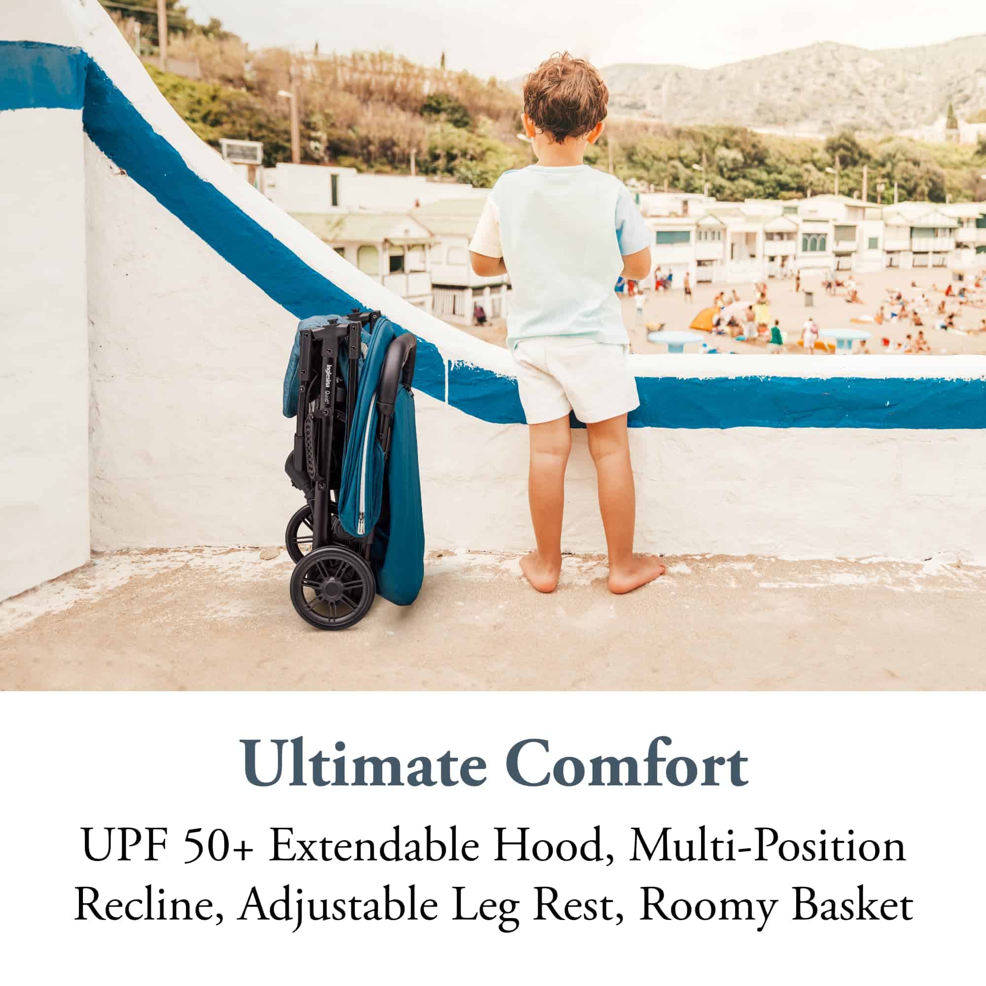 Cochecito Inglesina Quid - Azul Manta - Cochecito de viaje - Imagen 5