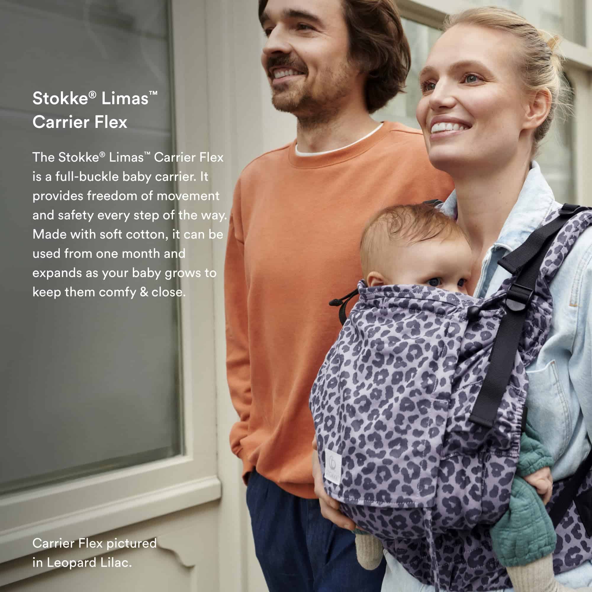 Fular Portabebé Stokke Limas Carrier Flex, Terracota - - Imagen 4