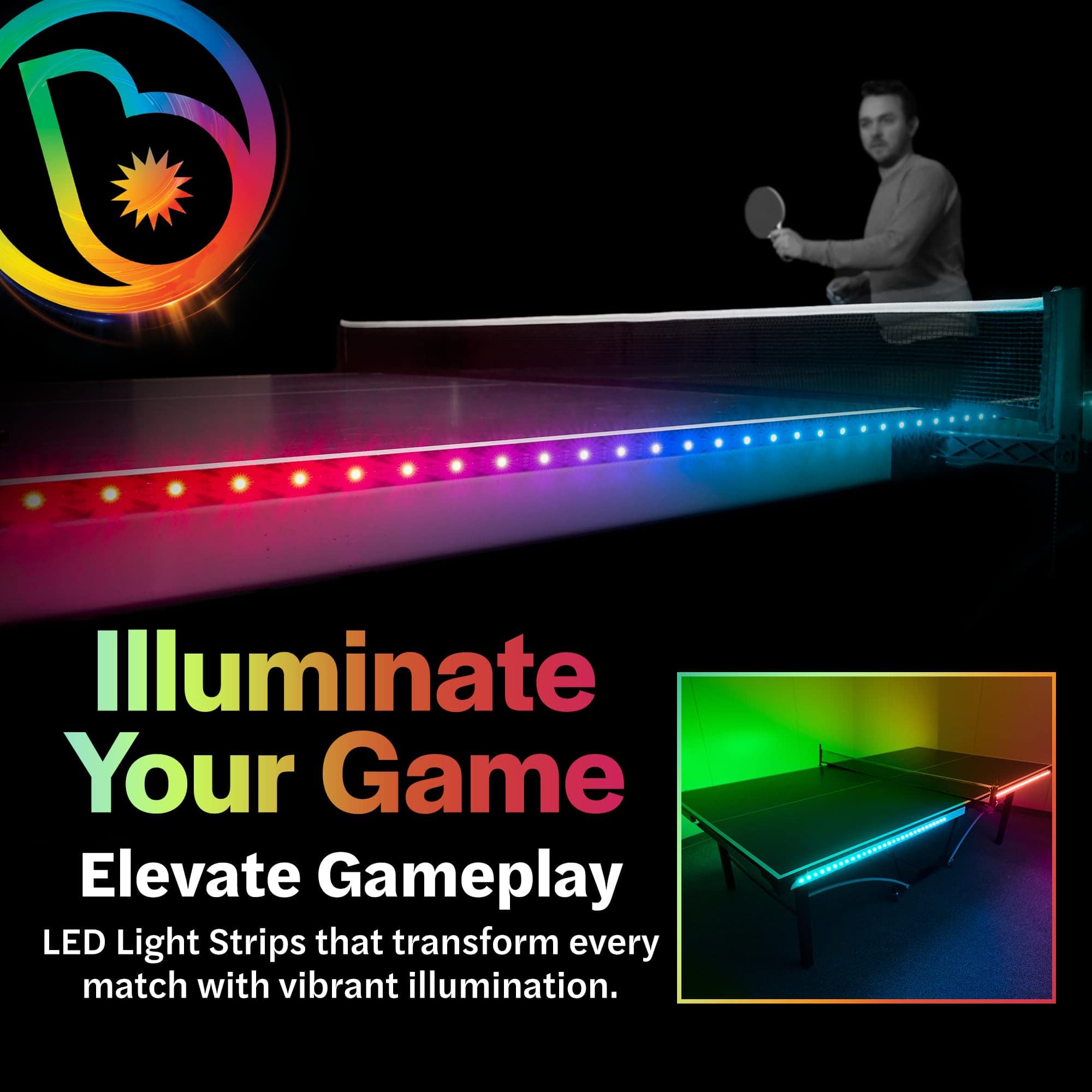 Luz LED para Mesa de Ping Pong Brightz - Accesorios de Ping - Imagen 3