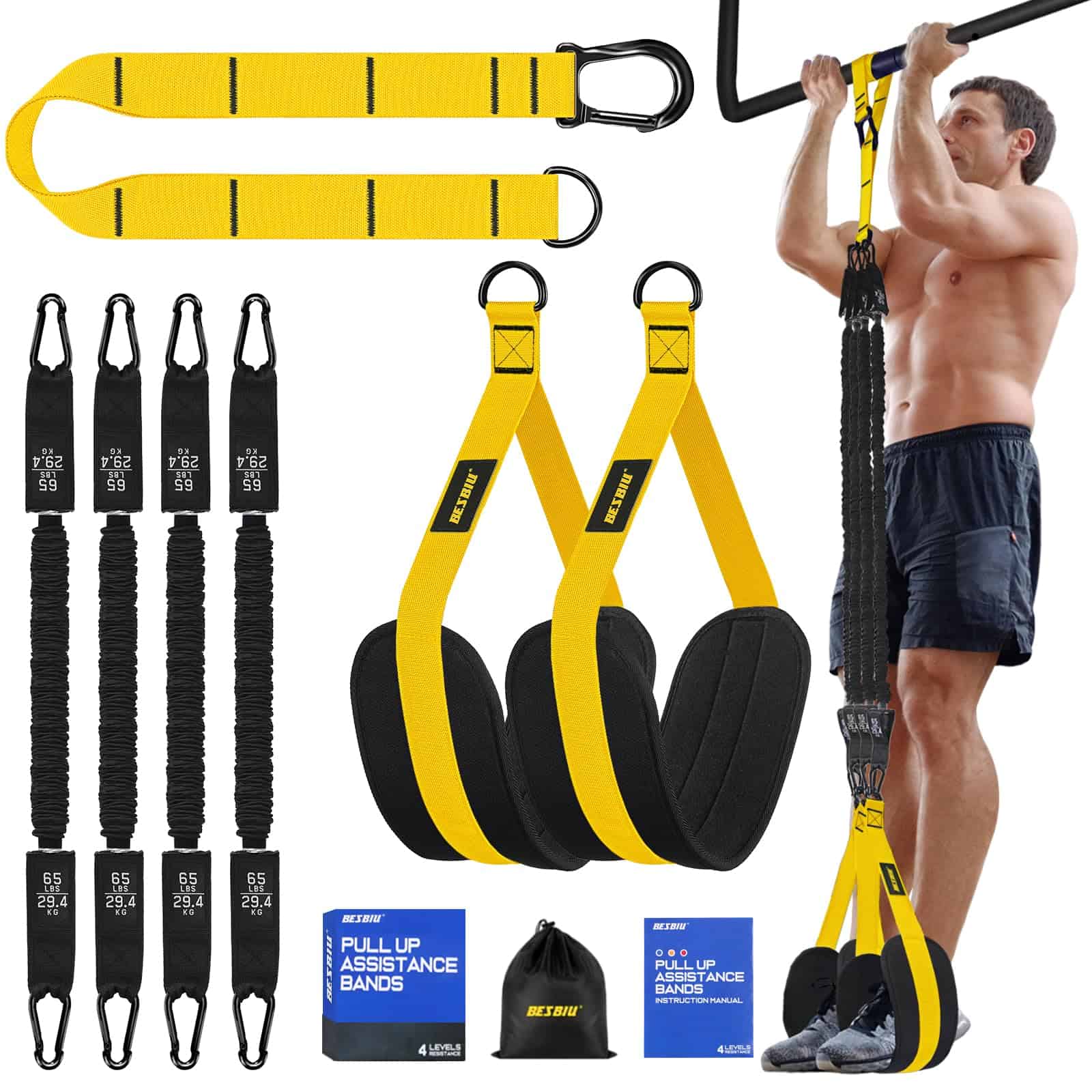 Banda de asistencia para dominadas 260lbs, Bandas de