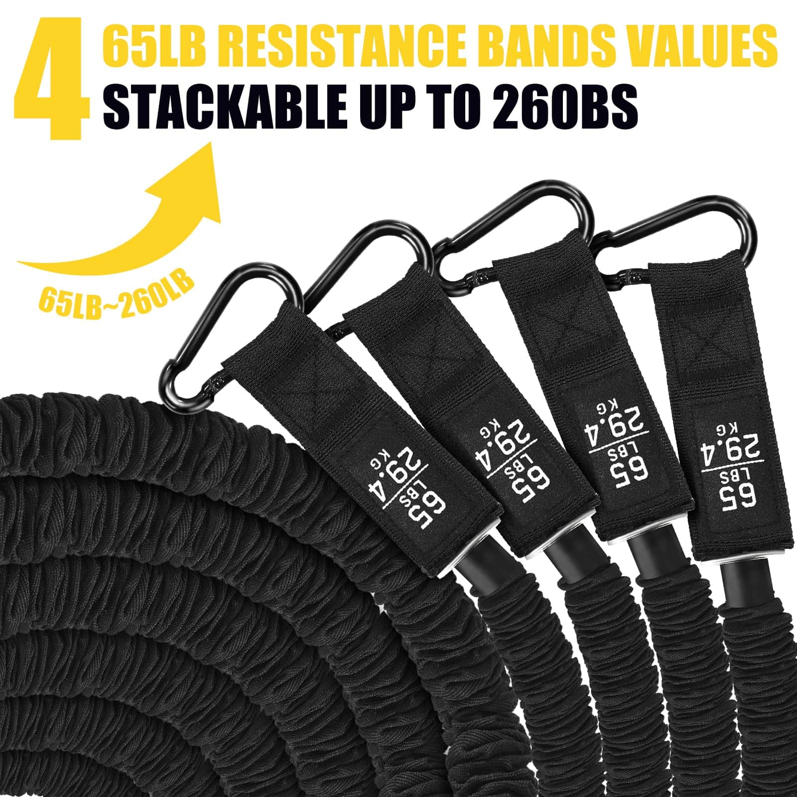 Banda de asistencia para dominadas 260lbs, Bandas de - Imagen 5