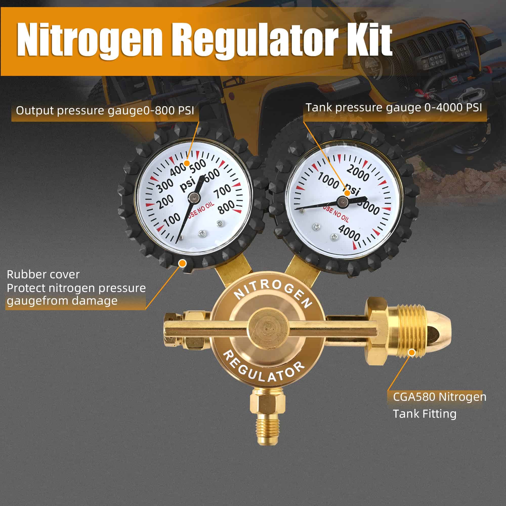 Kit de Regulador de Nitrógeno LTIENBST 4000Psi Herramienta - Imagen 3