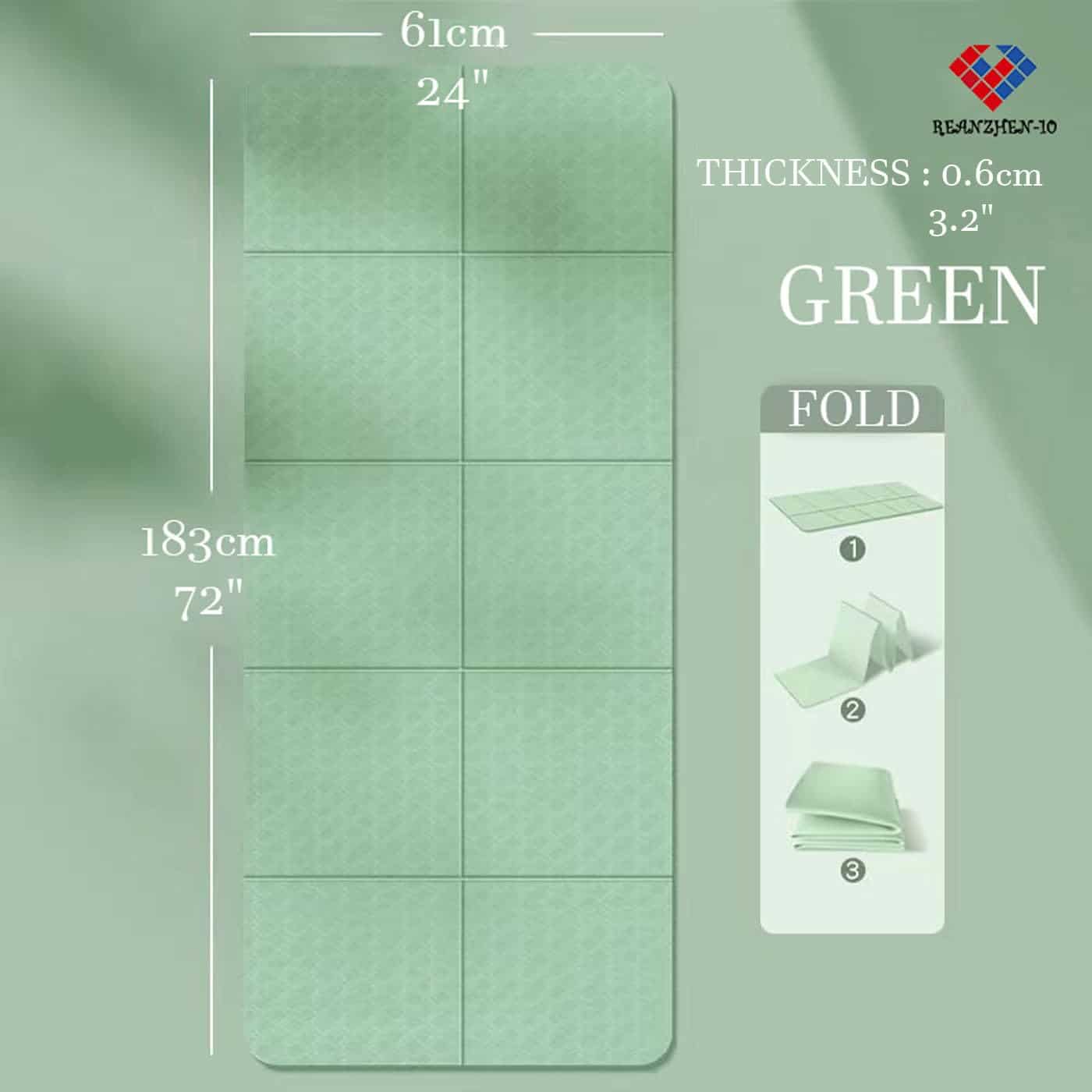 Tapete de Yoga Ecológico Antideslizante -verde - Imagen 3