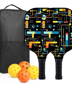 Set de 2 Paletas de Pickleball de Fibra de Vidrio para
