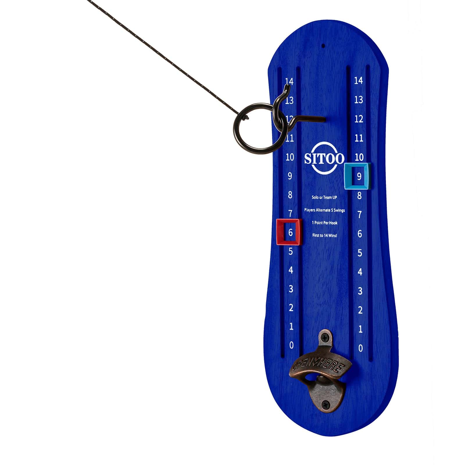 Juego de Anillo para Adultos, Juego de Gancho -Azul