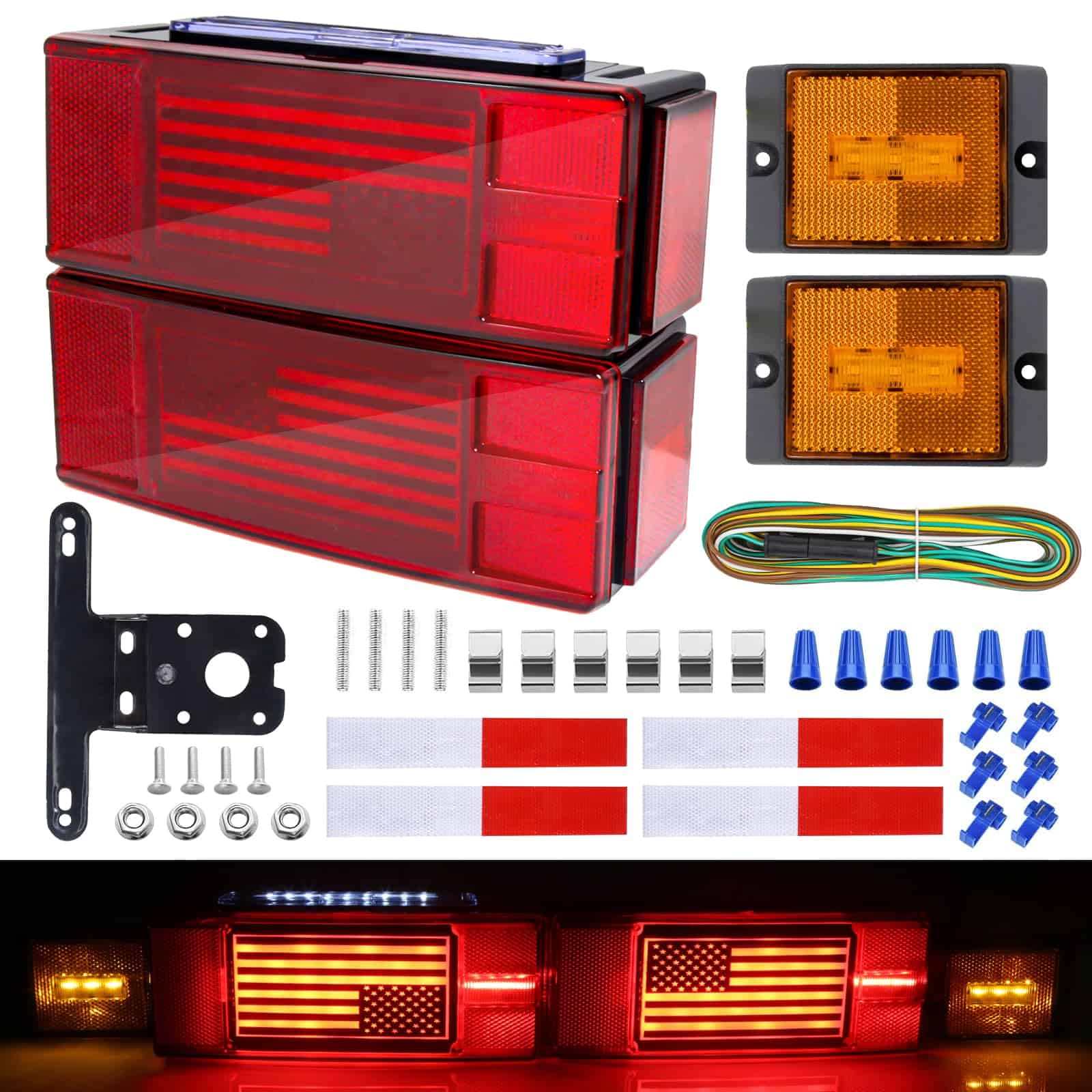 Juego de luces LED sumergibles para remolque Kyostar de