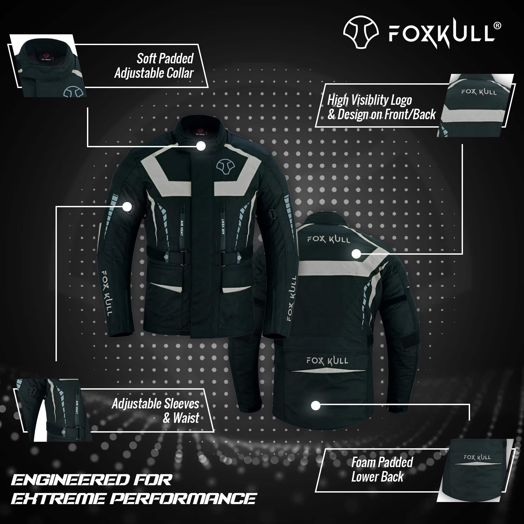 Chamarra de Motocicleta FOXKULL para Hombre - Imagen 3