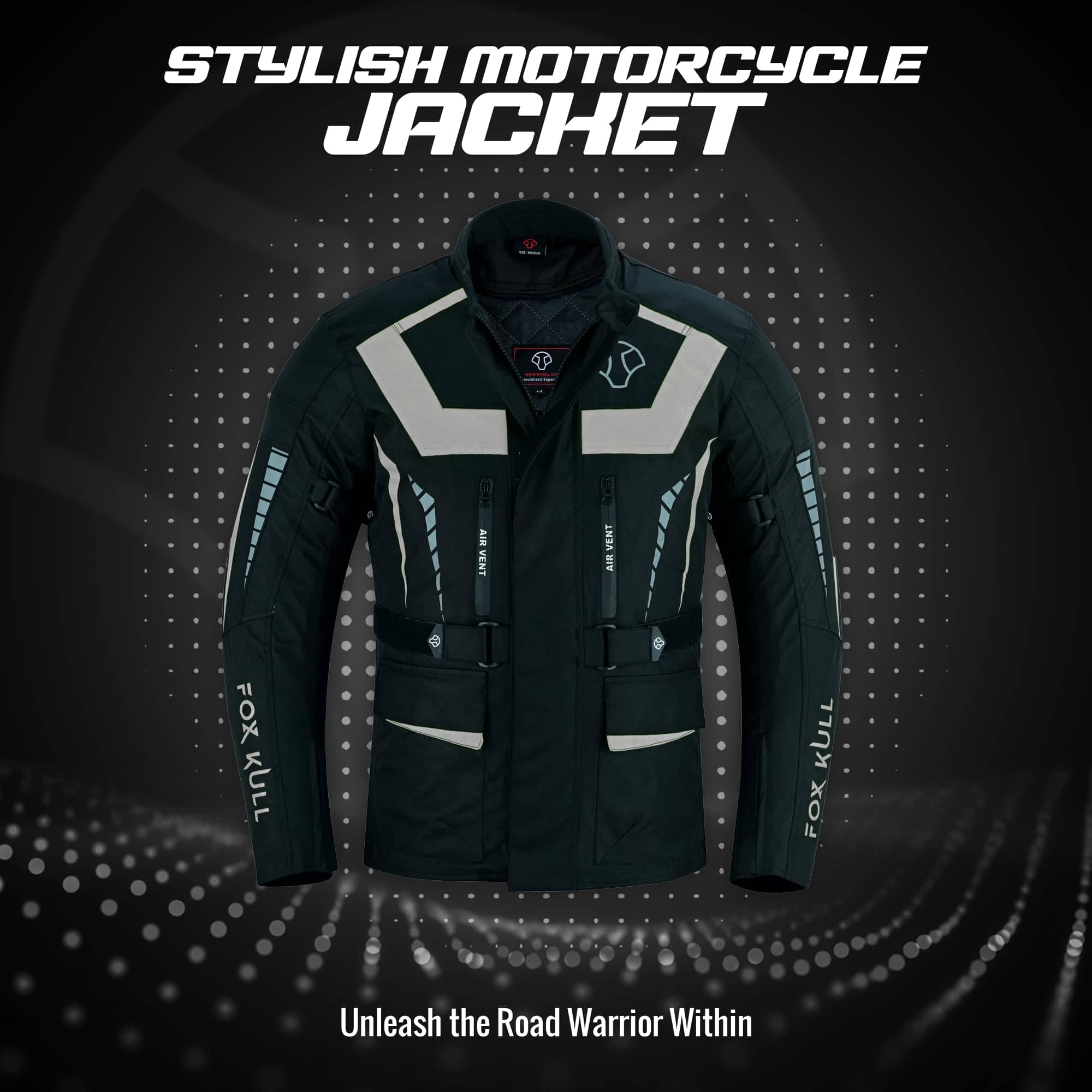 Chamarra de Motocicleta FOXKULL para Hombre - Imagen 7