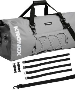Bolso de Moto KRONOX Impermeable, 60L Gris - Duradero