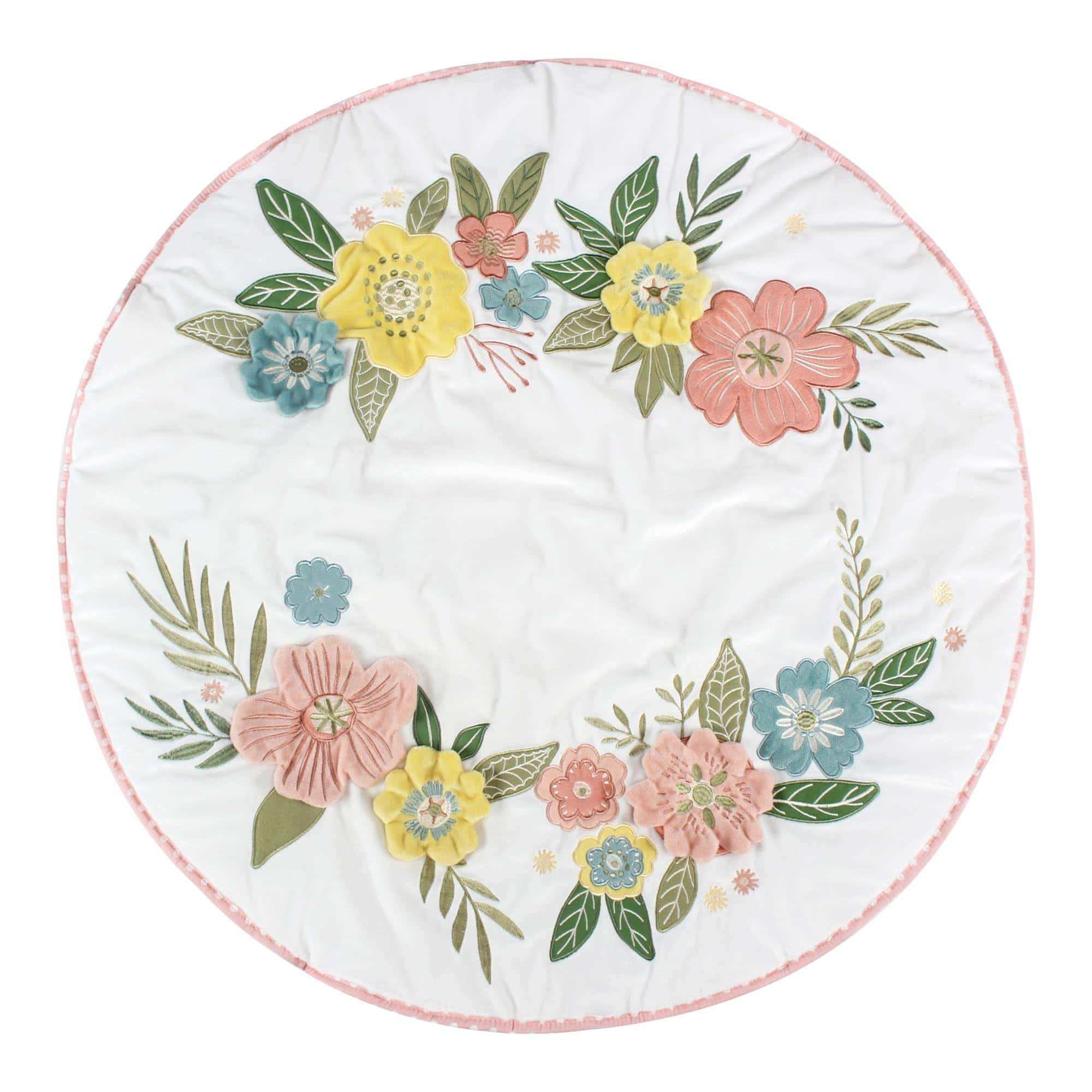 Levtex Baby - Tapete de Juego Patch Garden - Floral - Rosa,
