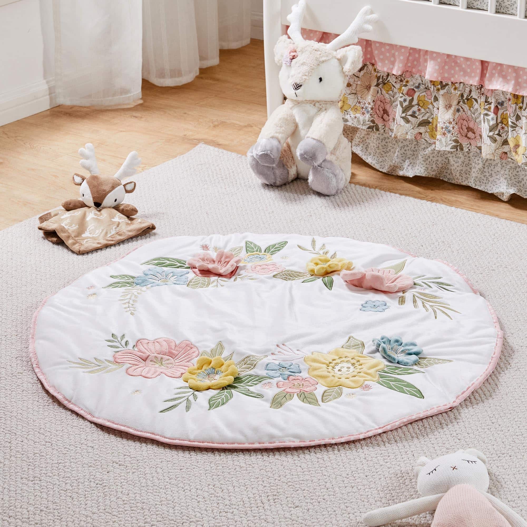 Levtex Baby - Tapete de Juego Patch Garden - Floral - Rosa, - Imagen 3