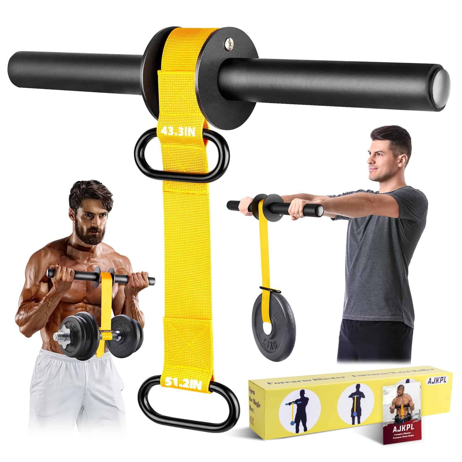 Fortalecedor de antebrazo y rodillo de -Amarillo