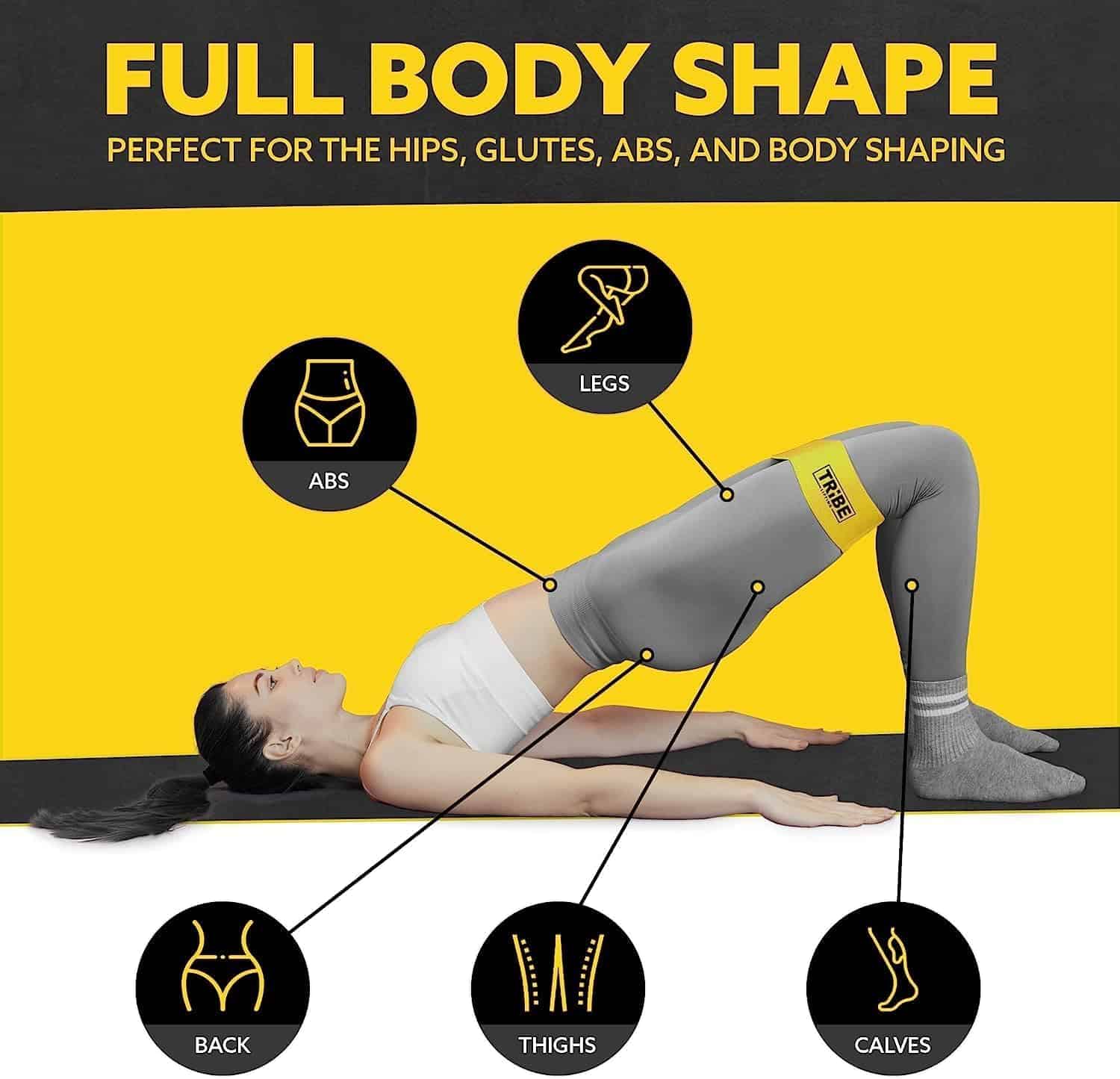 Bandas de Resistencia de Tela para Entrenar - -Negro - Imagen 5