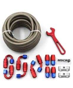 AN6 20FT Kit de Manguera de Línea de Combustible, Trenzado