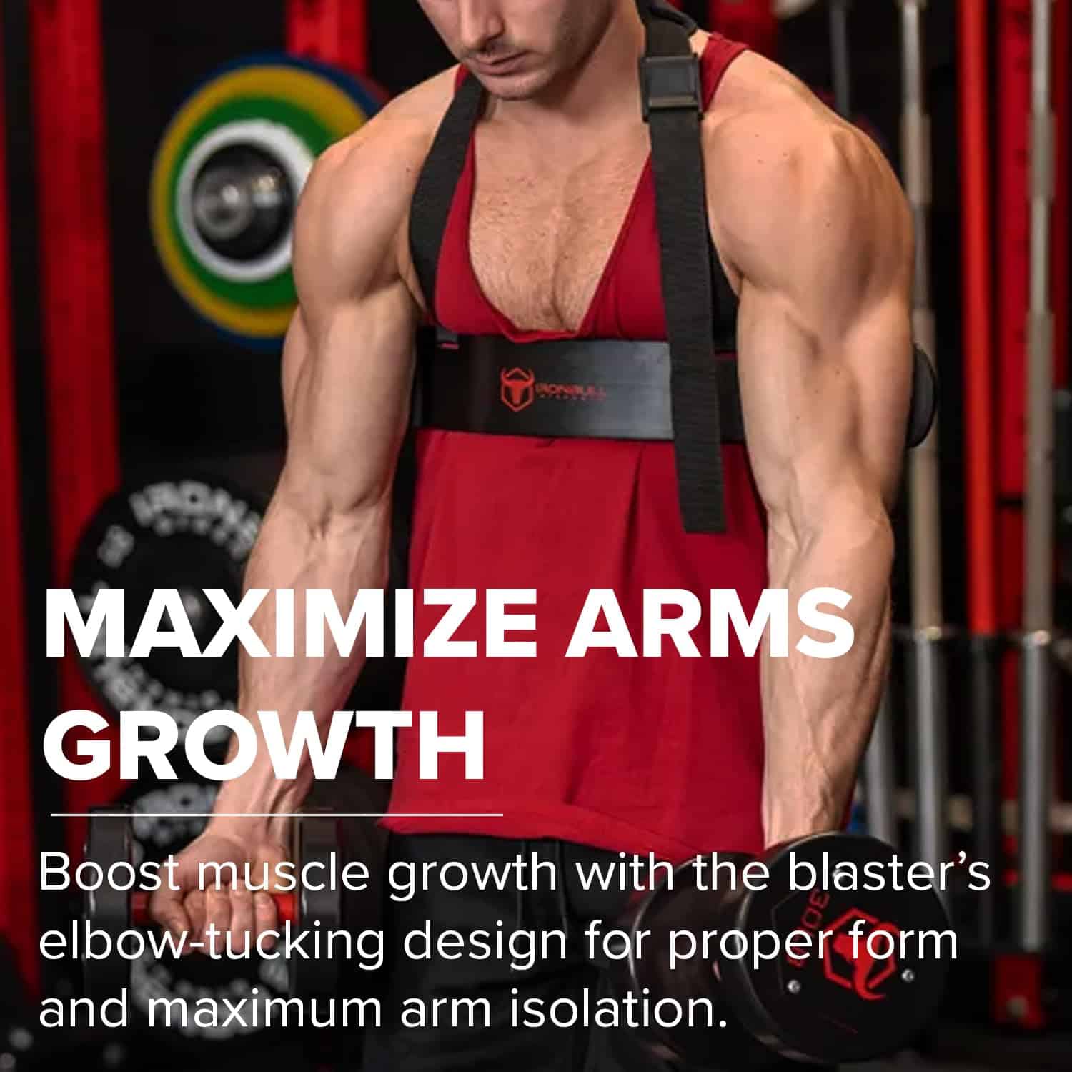 Iron Bull Strength Arm Blaster para Curl de Bíceps - Obtén - Imagen 6