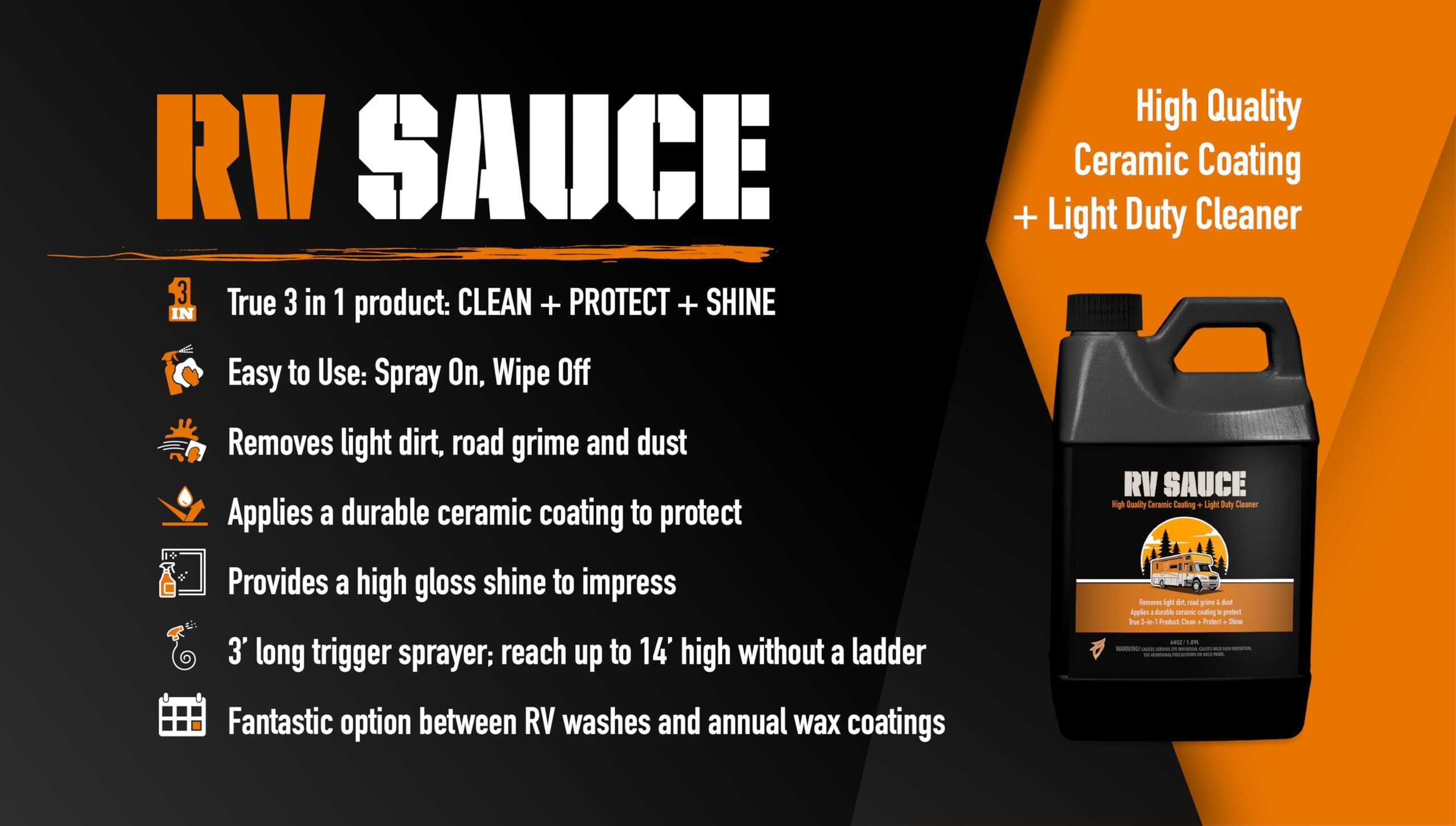 Bling Sauce RV Sauce, Recubrimiento Cerámico y Limpiador - Imagen 3