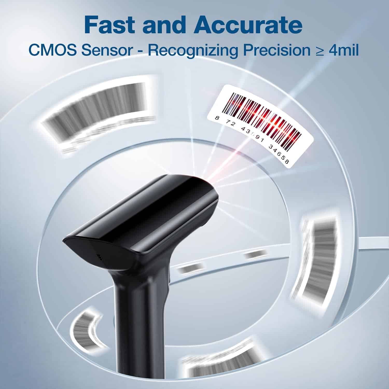 Escáner de Código de Barras Bluetooth 1D 2D QR iDPRT, - Imagen 6