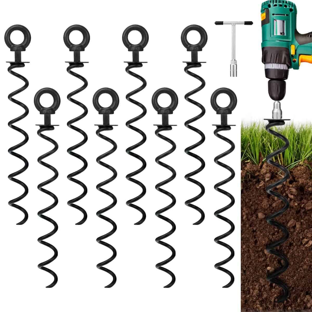 Anclaje de Estaca para Cama Elástica Zoomster Forma de