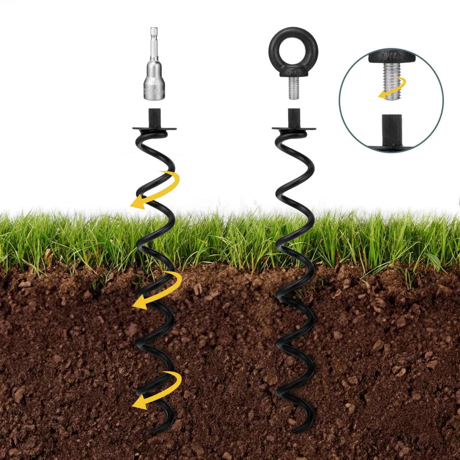 Anclaje de Estaca para Cama Elástica Zoomster Forma de - Imagen 4