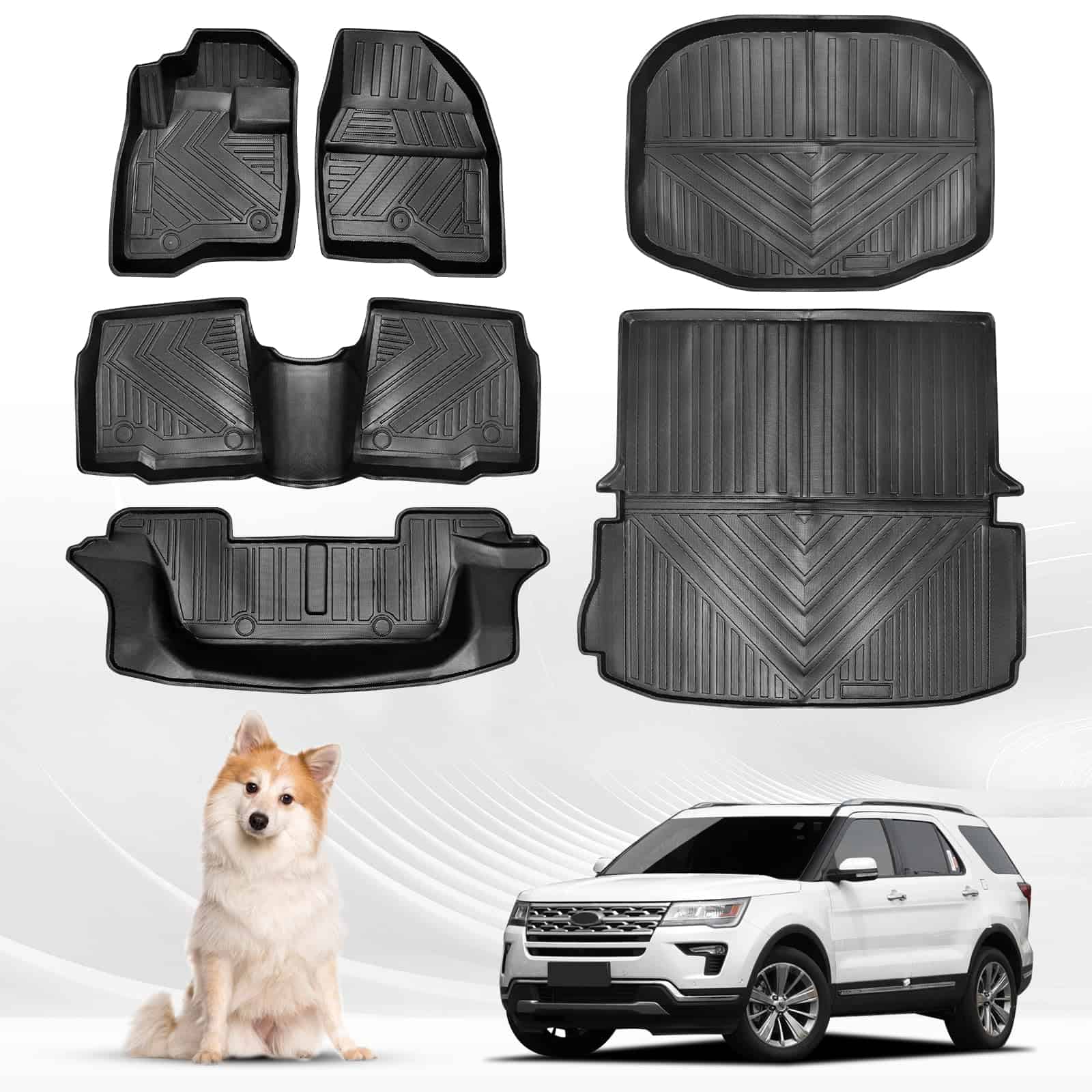 Cubierta para asientos de coche Antsvnn para 3 filas y