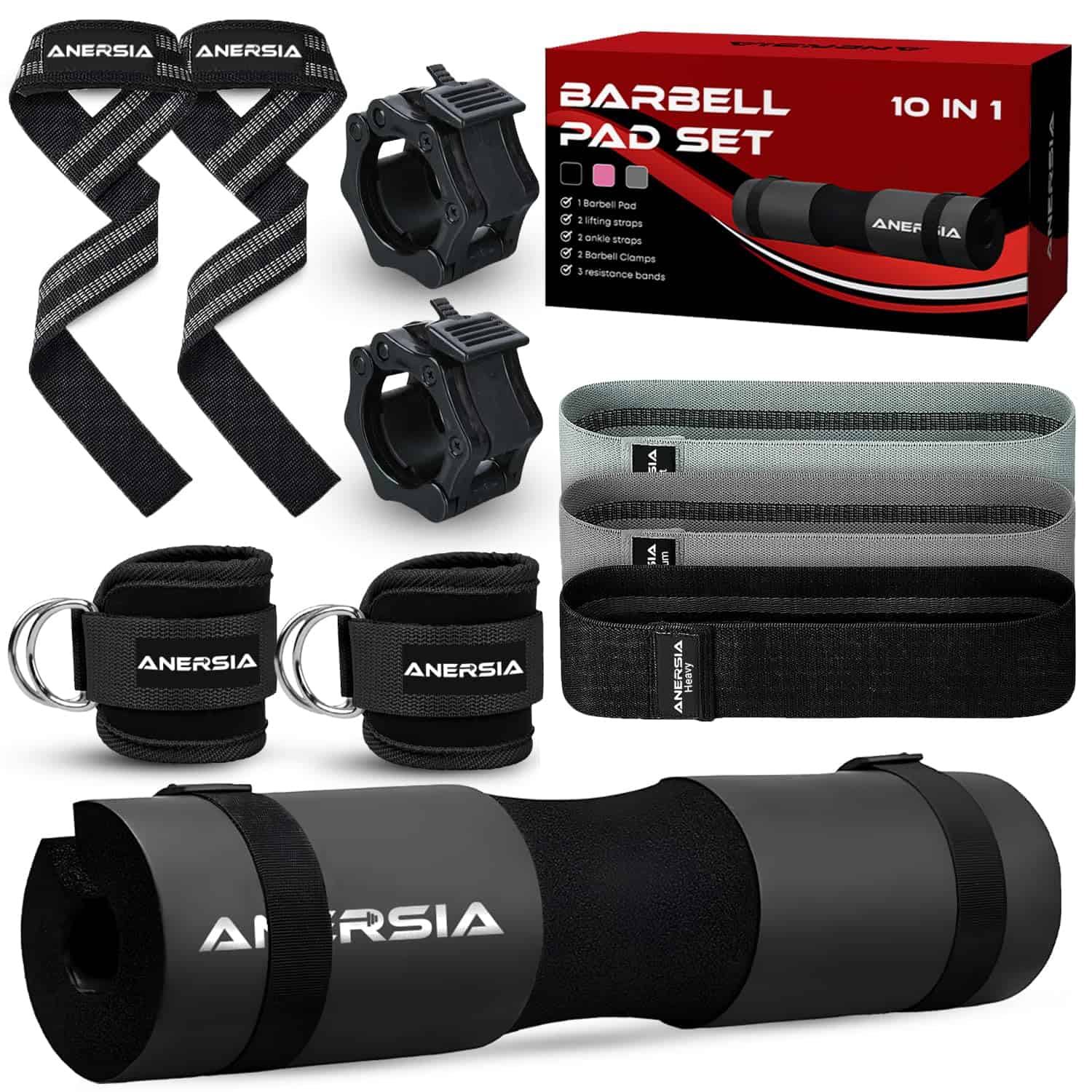 Juego de 10 almohadillas de barra ANERSIA � Cojín para