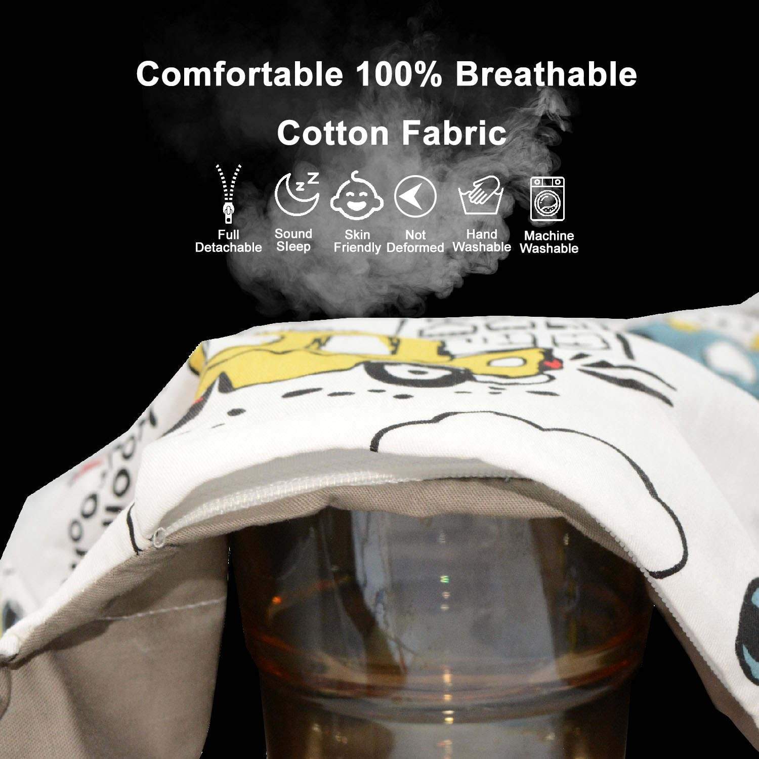 Nido de Bebé Ajustable para Recién Nacidos de 0 -Gris - Imagen 7