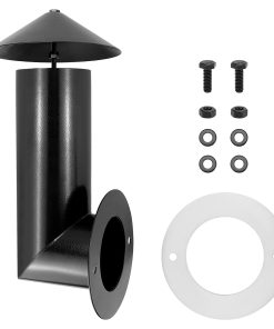 QWORK Tubo de Humo para Parrilla de Pellets de Acero