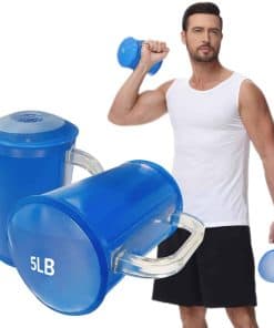 Pesas de Agua DEIRIS, Pesas de Entrenamiento -Azul (par de 1