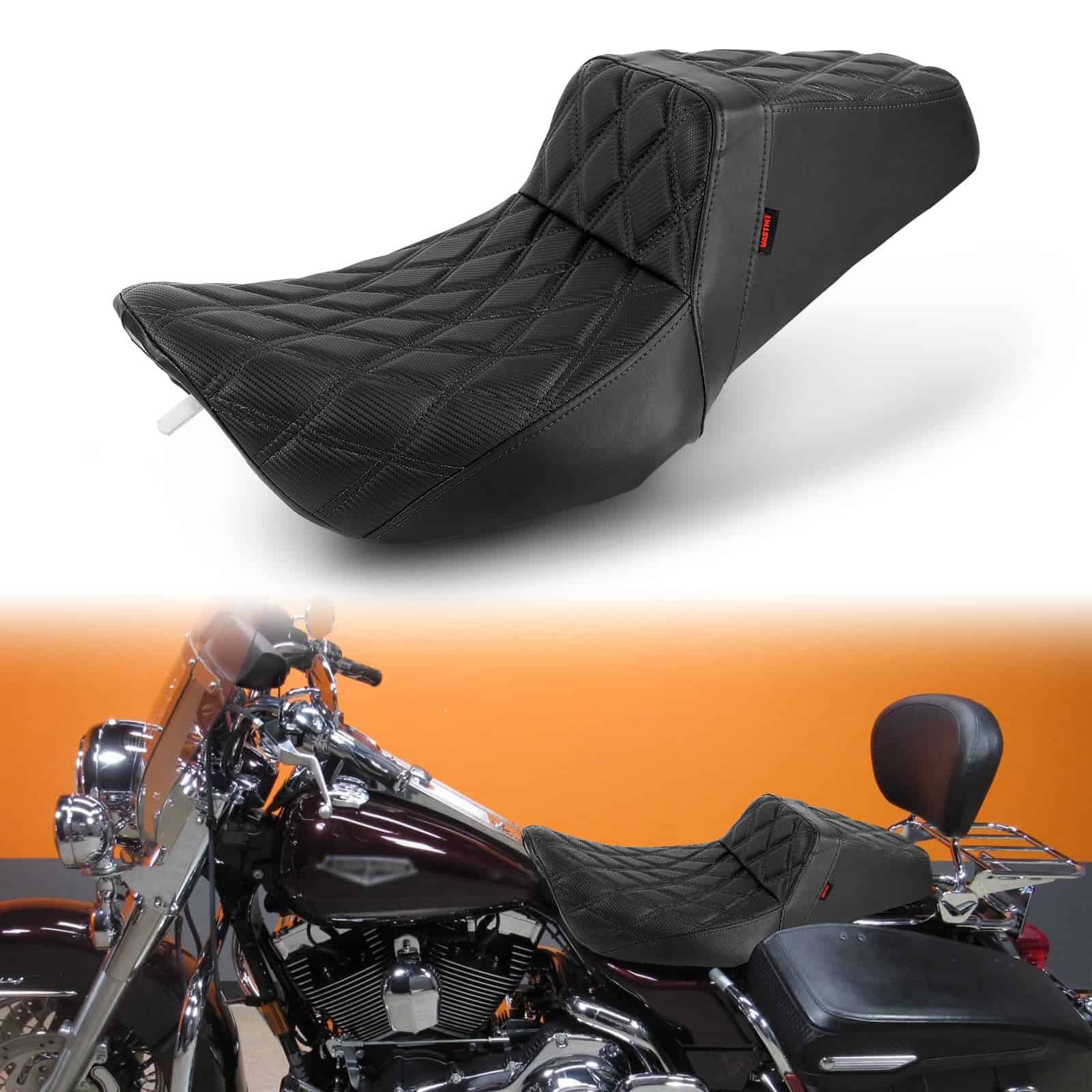 Asiento de conductor y pasajero de una sola pieza con cojín