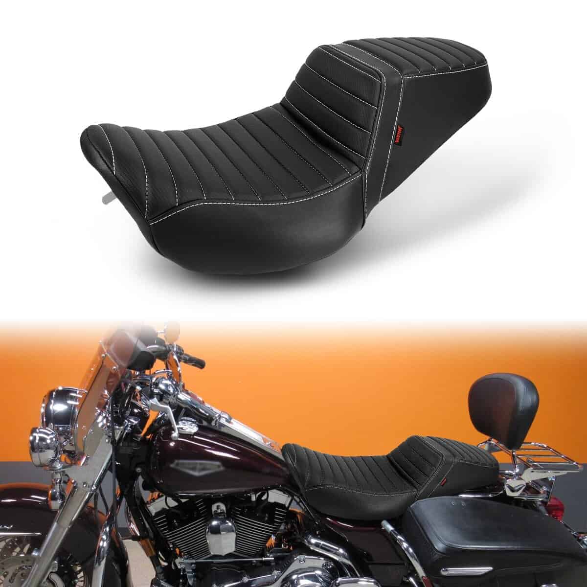 Asiento de una sola pieza para conductor y pasajero