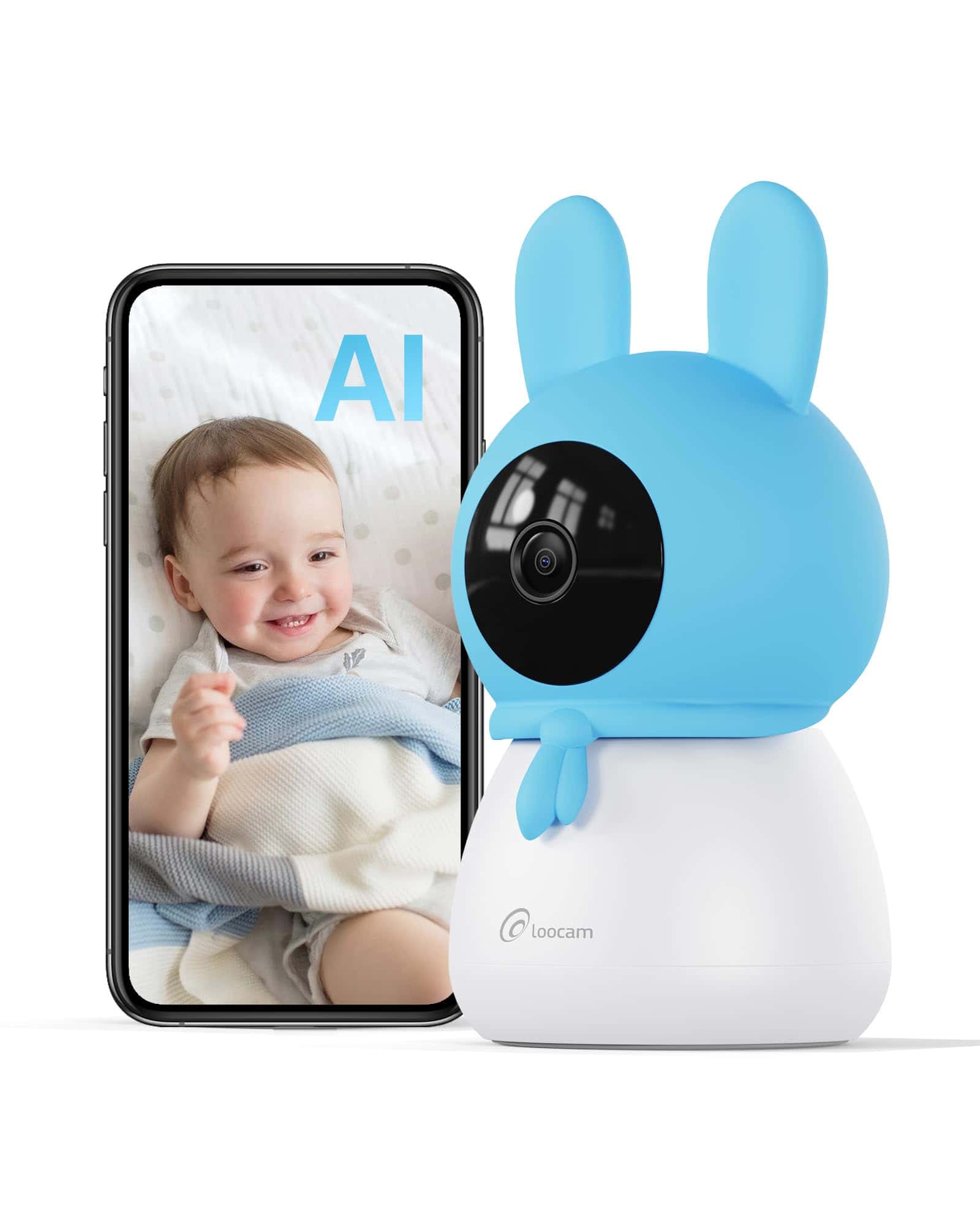 Cámara Inteligente para Bebés y Mascotas Loocam 2.5K 4MP