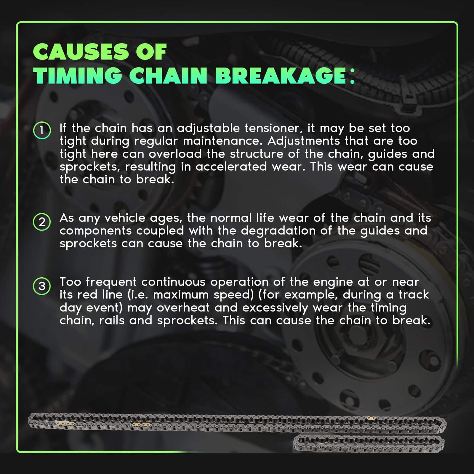 Kit de Cadena de Tiempo del Motor SCITOO para Chrysler 200, - Imagen 4