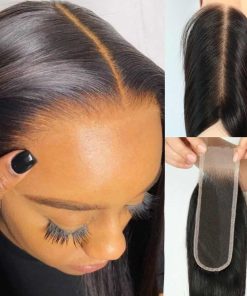 Mnador 2x6 SKINLIKE Cierre de Encaje Real HD Recto de