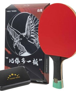Paletas de Ping Pong Profesionales, Madera de Ébano de 7