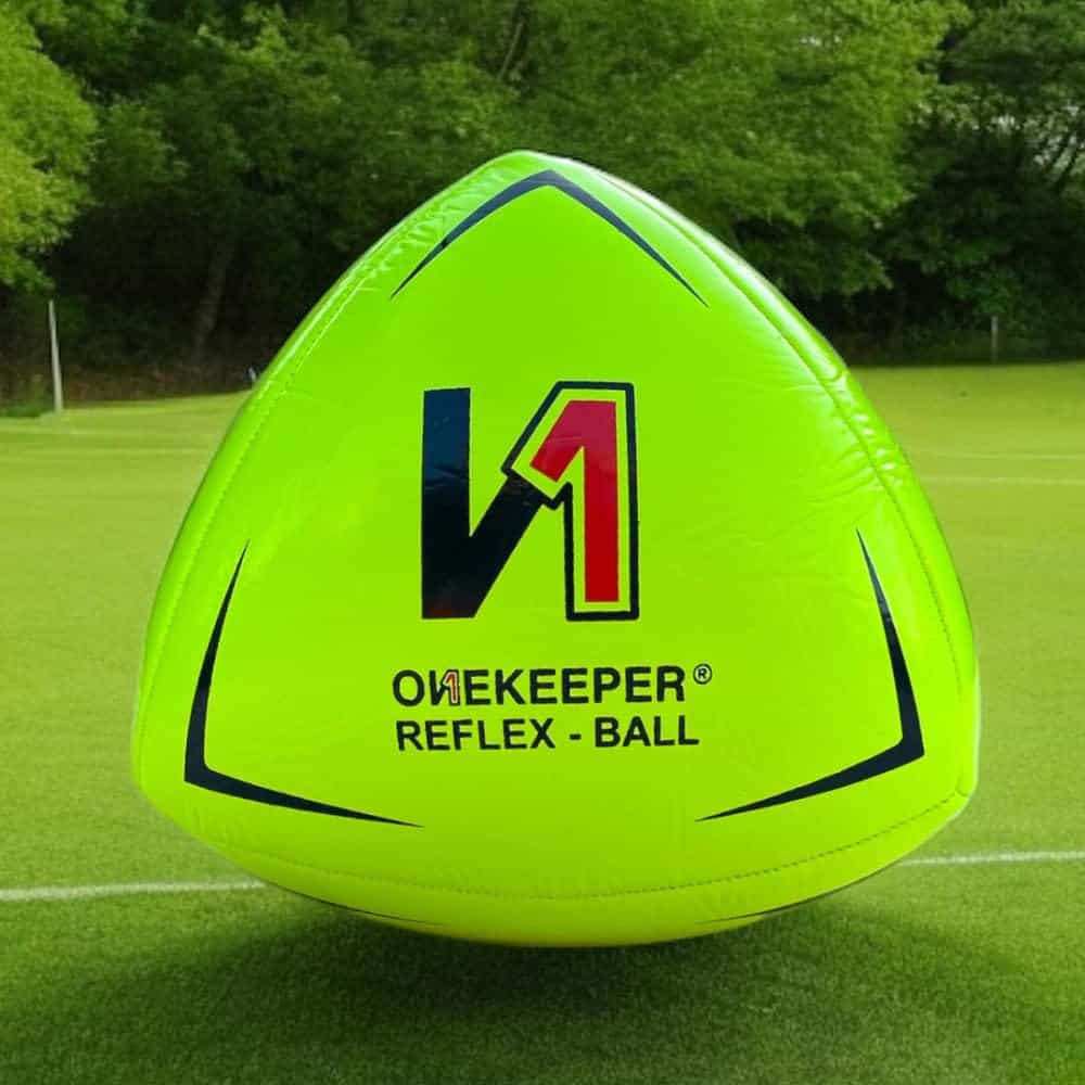 Pelota de Reflejos y Reacción de Fútbol ONEKEEPER Amarilla