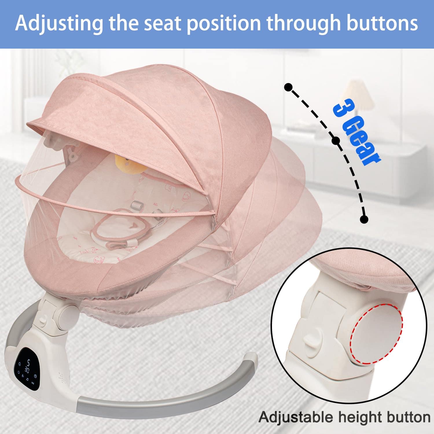 Columpio para bebés de recién nacidos a niños pequeños - Imagen 4