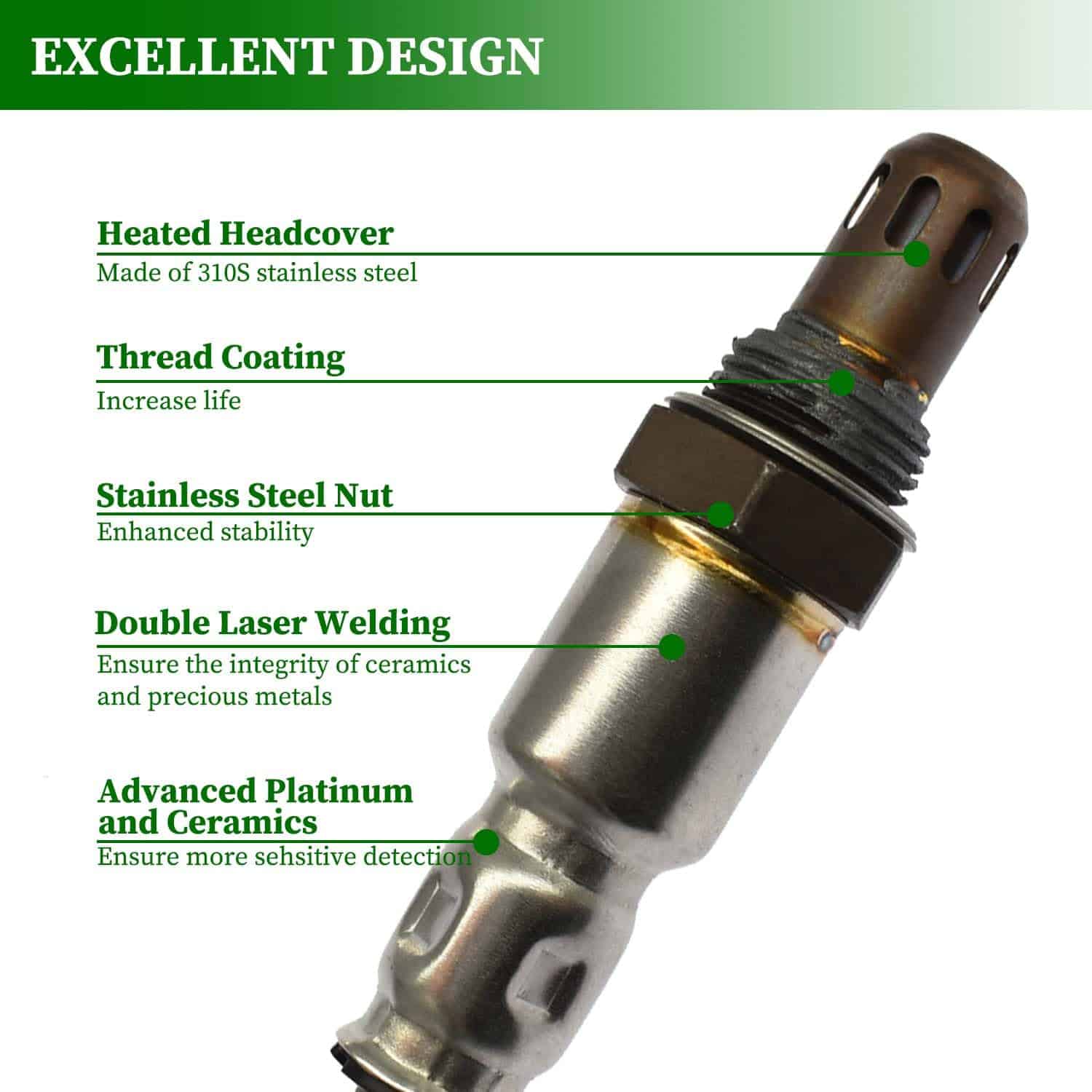 Sensor de oxígeno O2 de aguas arriba compatible para - Imagen 4