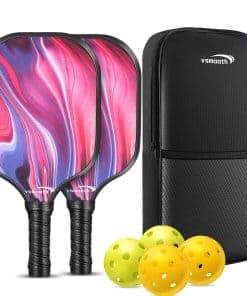 Set de Palas de Pickleball Vsmooth de 2 Superficie de Fibra