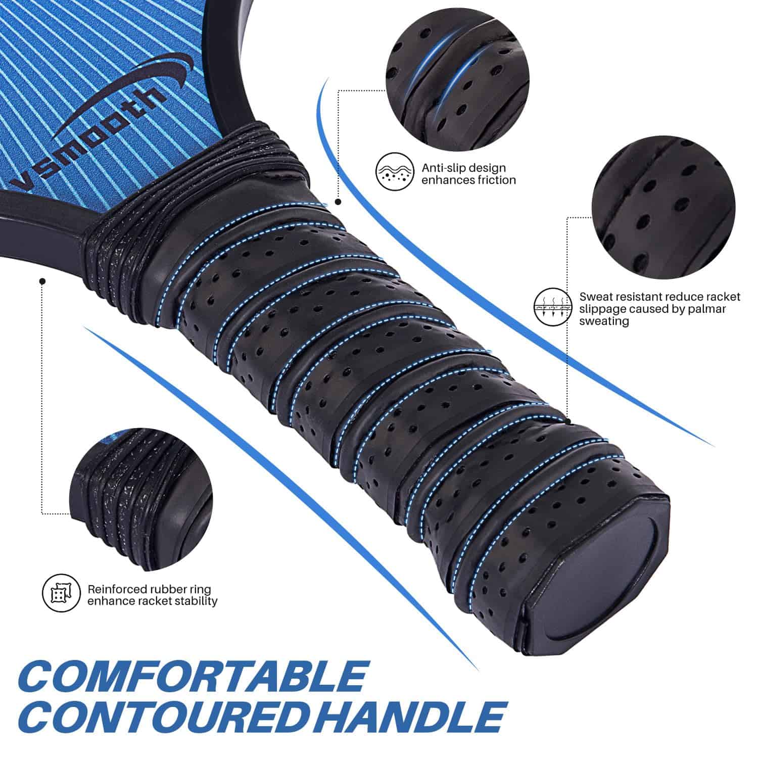 Paletas de Pickleball Duraderas con Superficie de Máxima - Imagen 3