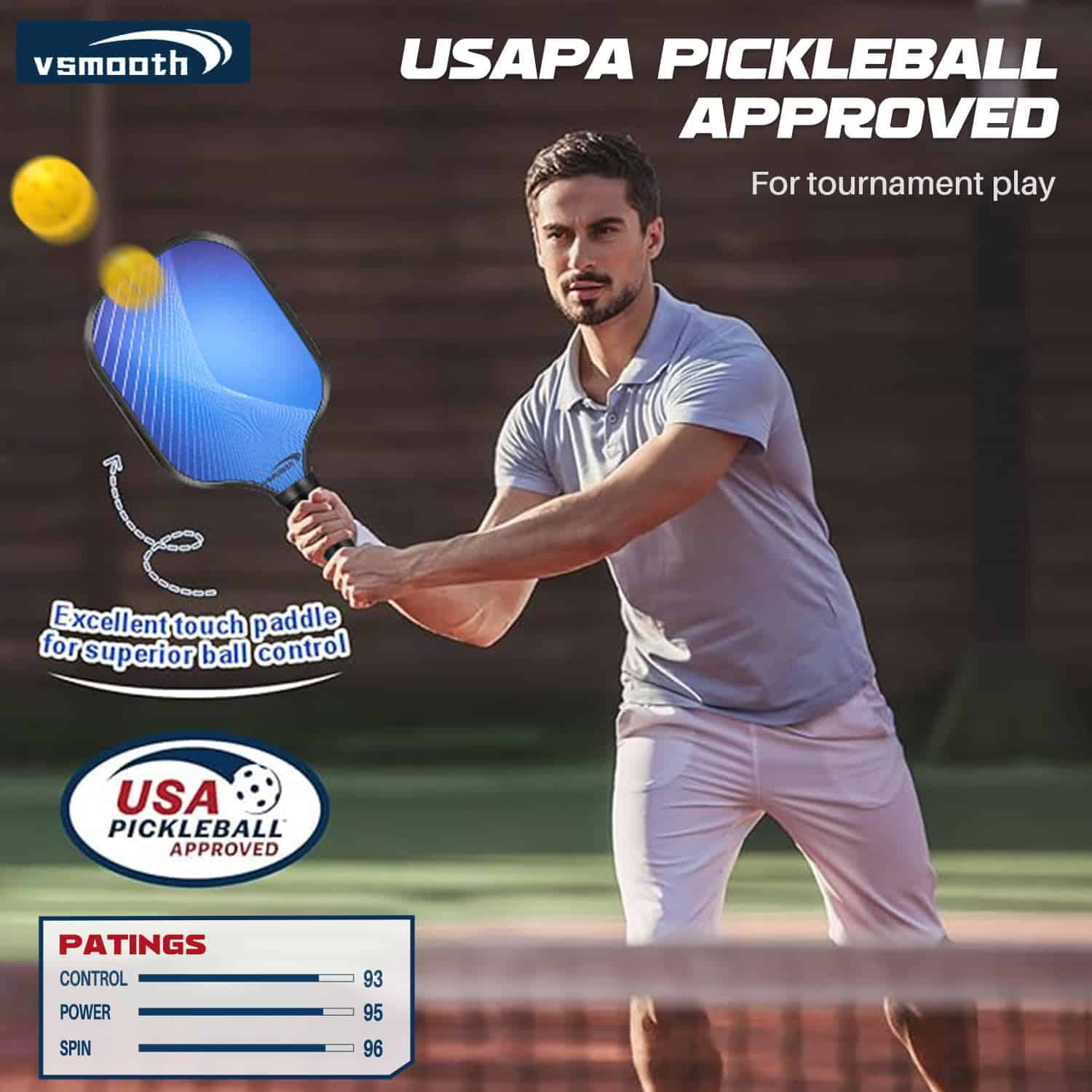 Paletas de Pickleball Duraderas con Superficie de Máxima - Imagen 7