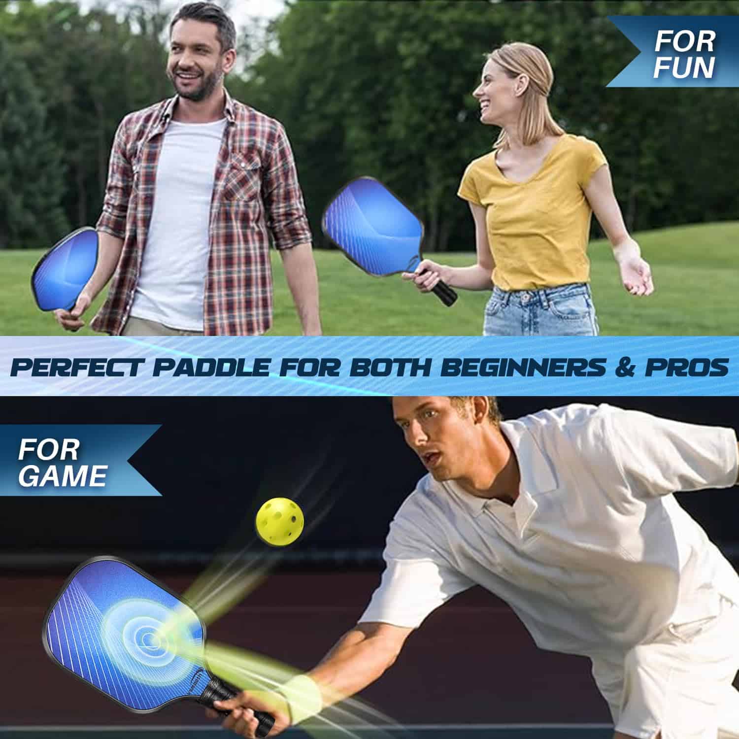 Paletas de Pickleball Duraderas con Superficie de Máxima - Imagen 8