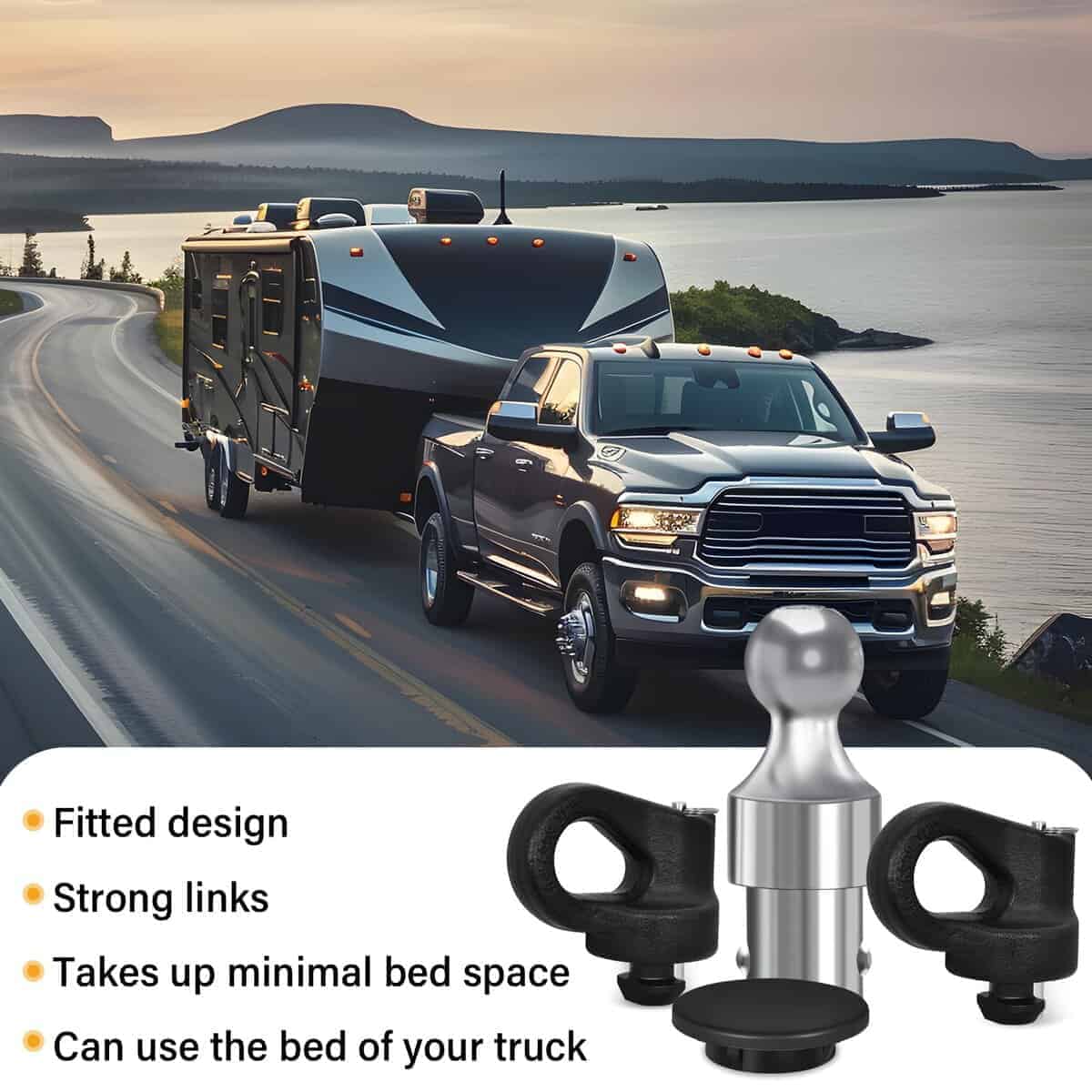 Kit de Bola de Enganche para Sistema Gooseneck 60692, 30000 - Imagen 7