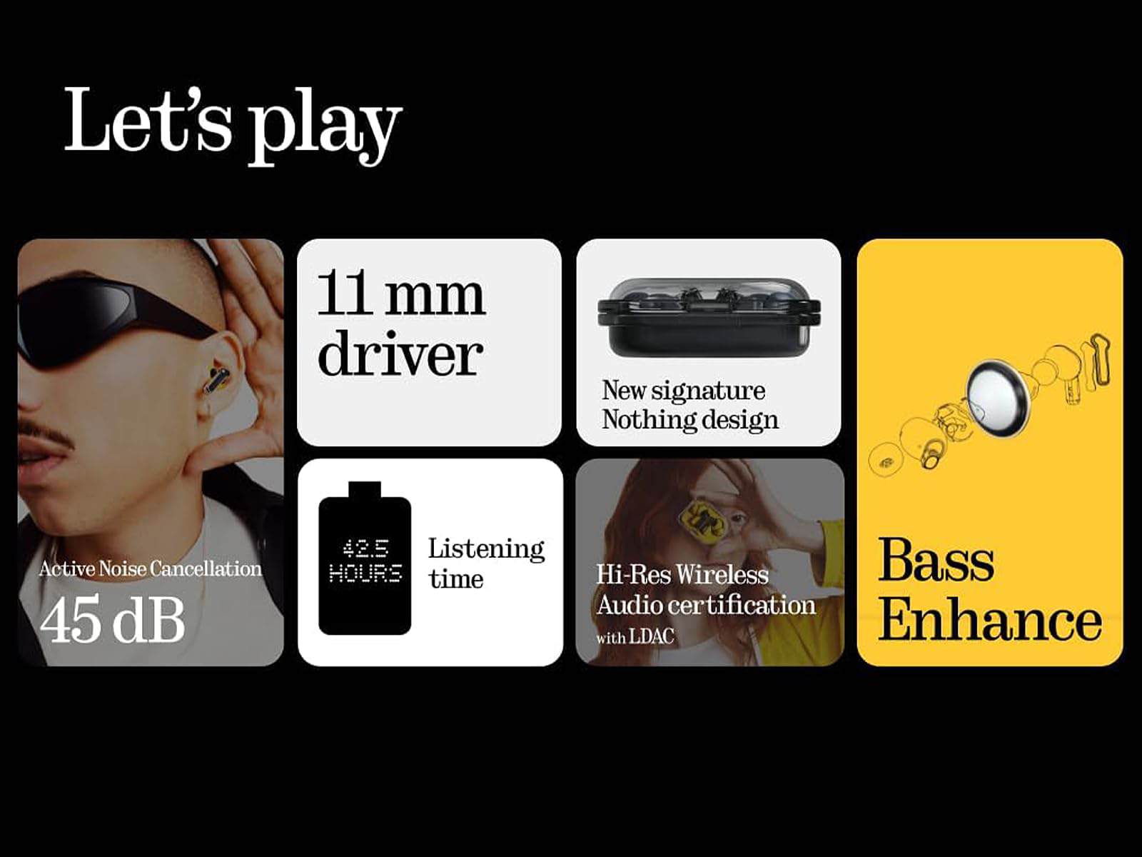 Audífonos inalámbricos Nothing Ear(a) con cancelación - Imagen 4