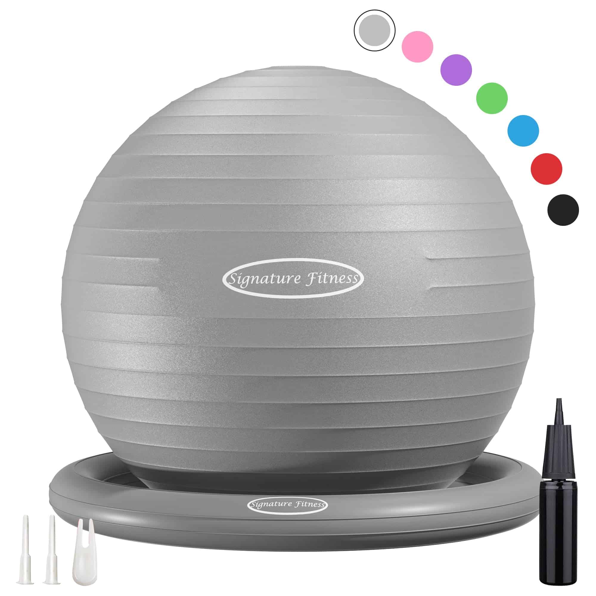 Fitvids Balance Ball con Base de Anillo Inflable, Kits de