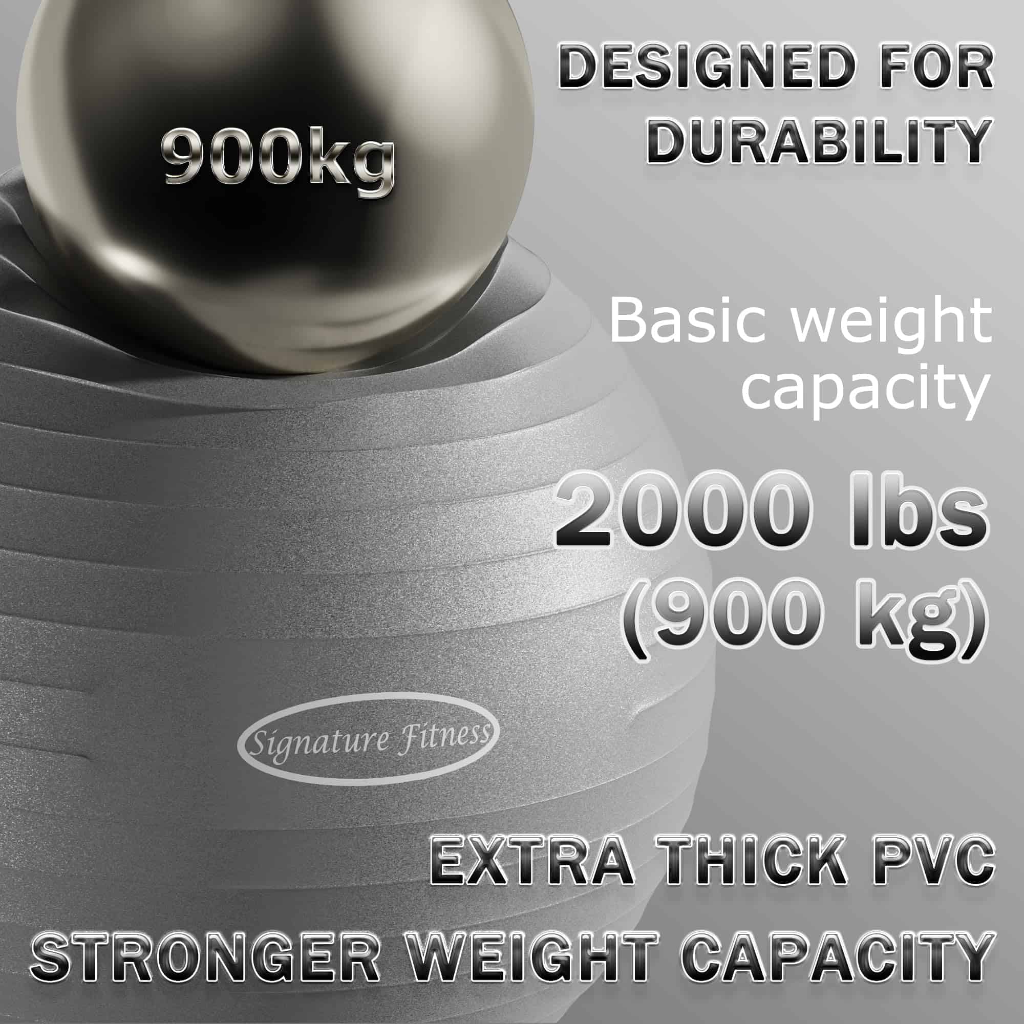 Fitvids Balance Ball con Base de Anillo Inflable, Kits de - Imagen 5