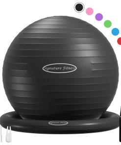 Balón de Equilibrio Fitvids con Base de Anillo Inflable,